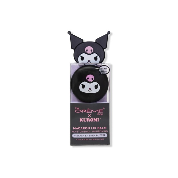 The Crème Shop Kuromi Macaron Lip Balm ( raspberry cream puff ) - Picture 1 of 3